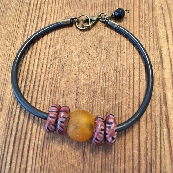 Men's Jelly Beaded Bracelet,  Handmade Men's Bracelet - Picture 3 of 6